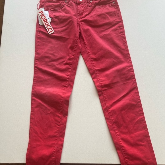 NWT Fiorucci Pink Skinny Jeans 25/39 26" Inseam🇮🇹🇮🇹 (D4) - Picture 3 of 13